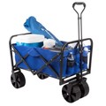 Nature Spring Collapsible Utility Wagon with Telescoping Handle, Heavy Duty Folding Wheeled Cart for Outdoor Use 911123NNU